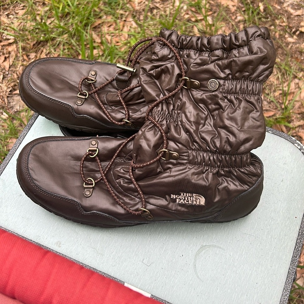 The North Face Brown Quilted Boots